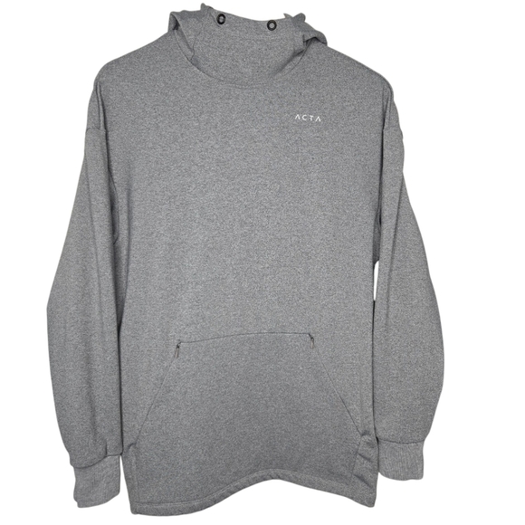 ACTA Womens Athletic Performance Gray Oversized Hoodie Sweatshirt Size XS - Picture 1 of 7
